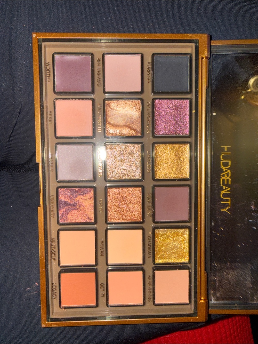 HUDA BEAUTY Rose & Gold Eyeshadow Palette - Pinks, Peach, Purple & Gold